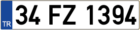 Trailer License Plate